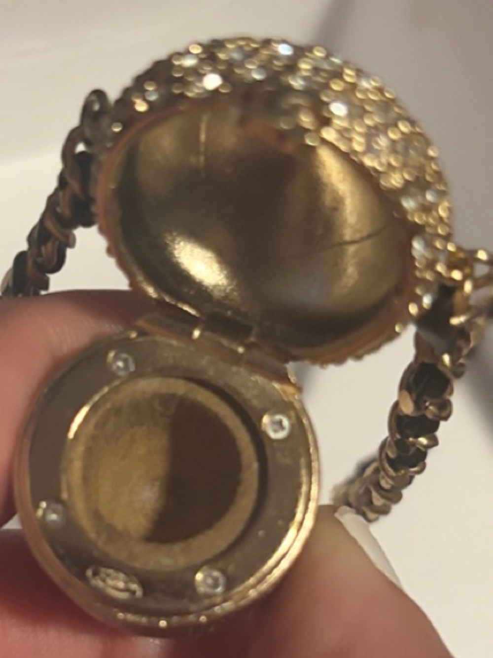 🪩 🥜🐿️   🆕 CC Crystal Wooden Acorn Pendant chain necklace 🐿️ 🪩 - Picture 6 of 15